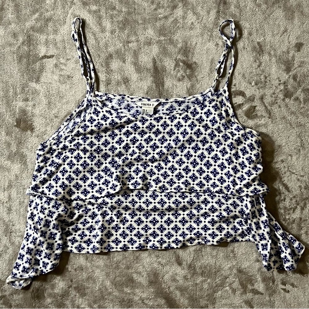 FOREVER 21 LAYERED CROP TOP